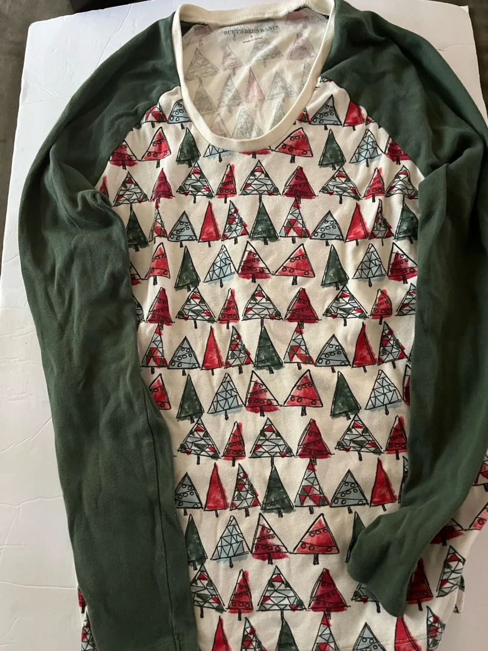 Burt's Bees Baby organic cotton Christmas pajamas Big Girl Small